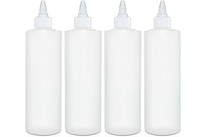 BRIGHTFROM 12 Oz Food Grade Plastic Twist Cap condiment squeeze bottle