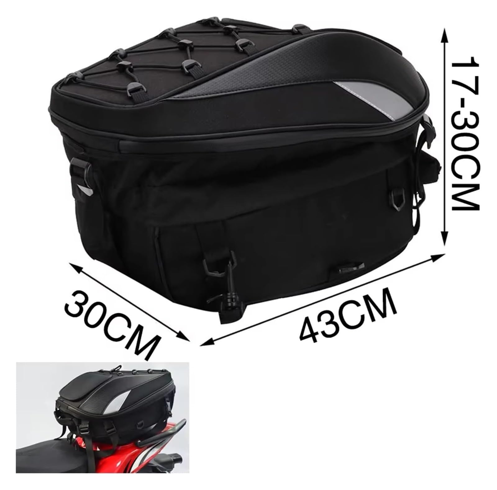 Moto Paraurti Borsa per Mt09 per Mt07 per R1250GS Moto Impermeabile Coda Sedile Posteriore Zaino Multifunzione Borsa da Sella