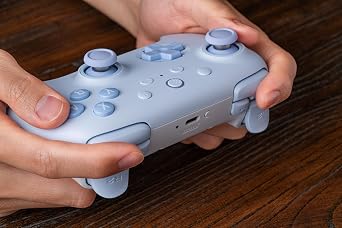 8BitDo Ultimate 2C Bluetooth Controller for Switch/Switch 2, Wireless Controller Blue with 6-axis motion control, rumble vibration, improved D-pad and bumper, and hole-effect joystick