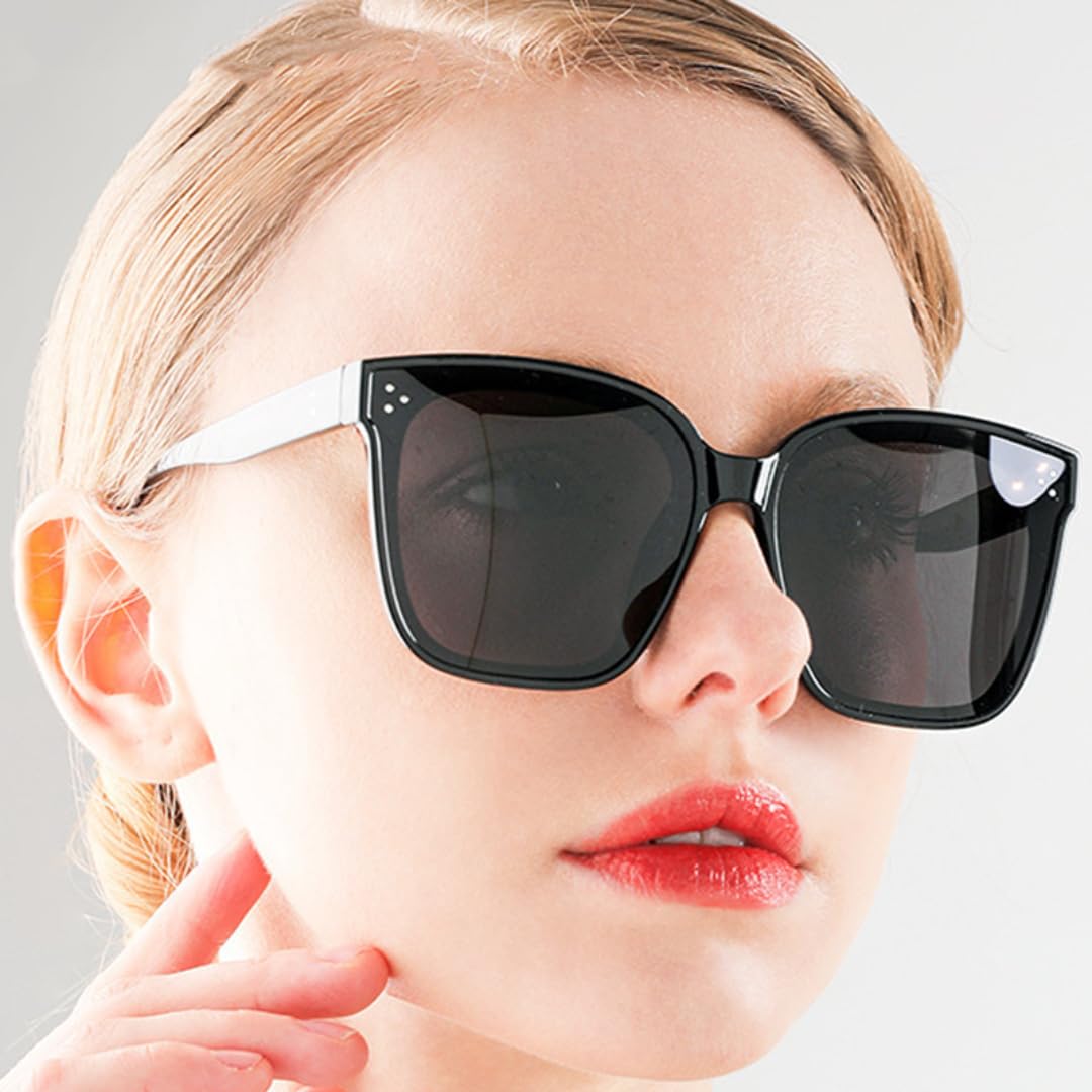 Gafas de sol con protección UV400, montura de gran tamaño con lentes coloridas, para mujeres y hombres, deportes al aire libre y conducción