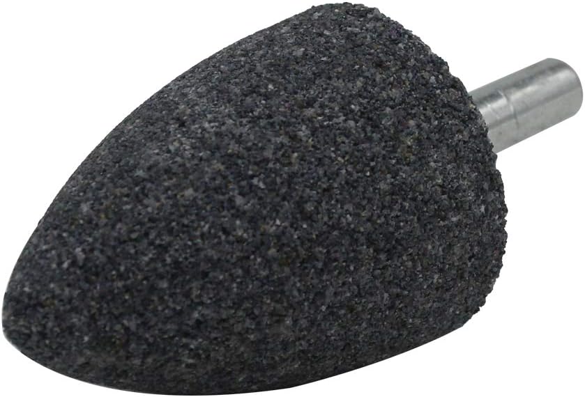50Pcs 1/4”(6mm) Shank Conical Abrasive Grinding Stones,Abrasive Mounted Stone,Corundum Grinding Heads for Grinding And Polishing 6/5”(30mm) Head