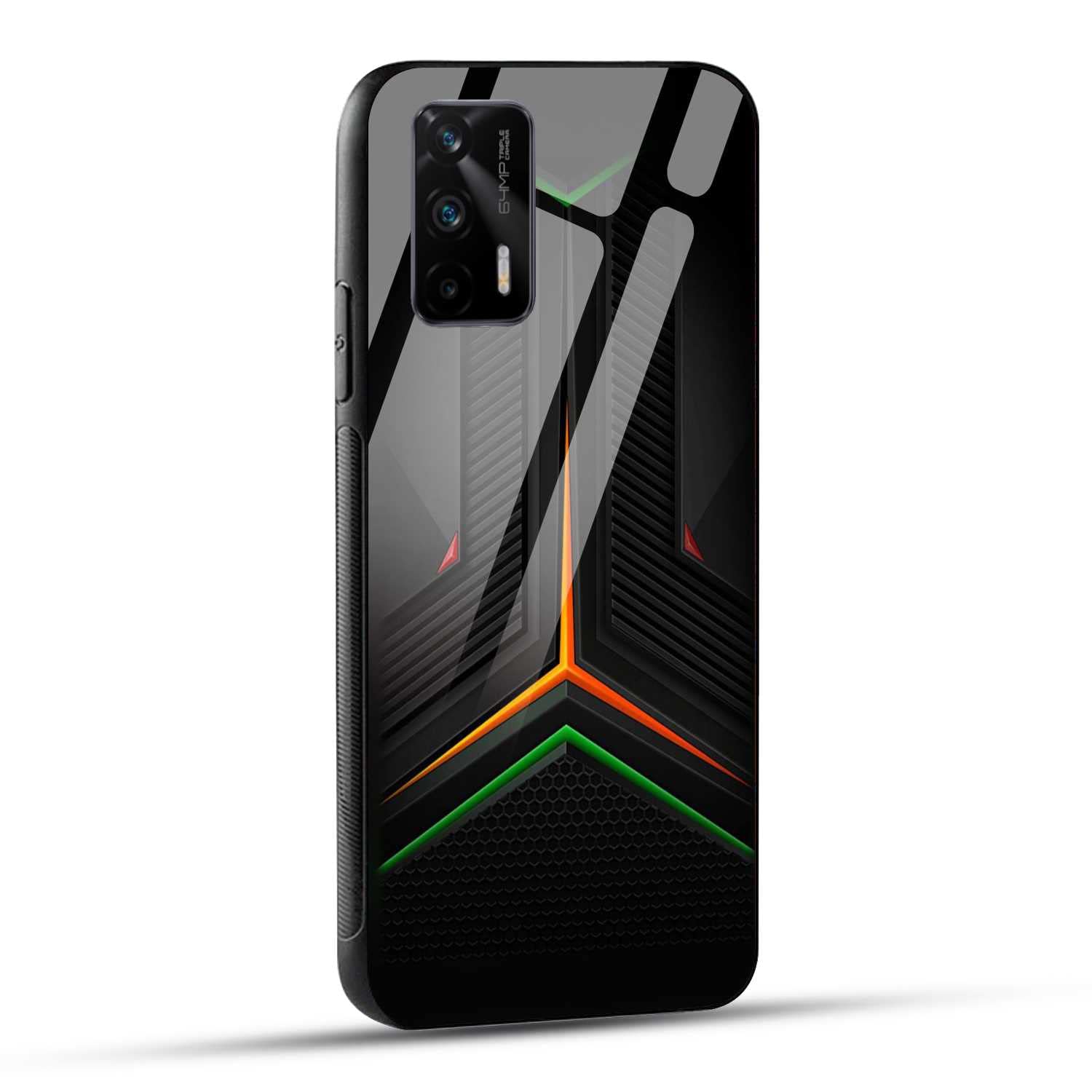 NDCOM for Realme X7 Max 5G Back Cover Robotic Texture Printed Glass Case (B09YP2TLHP) Amazon Price History, Amazon Price Tracker