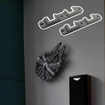 3D Wall Mount for Lego Millenium Falcon Lego 75212, 7965, 75105, 75257