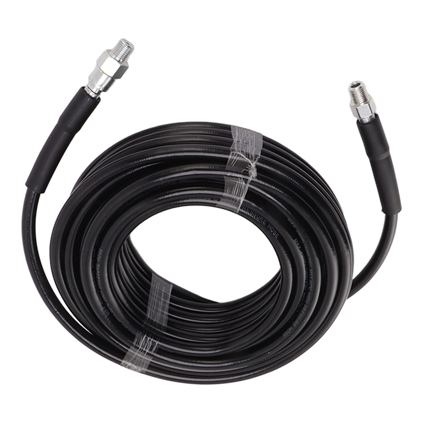 Kit de Desatascador de Alcantarillado, Kit de Boquillas M22 1/4 Inch, Manguera de Alta Presión 15 Metros para Limpieza de Desagües, Baños, Tuberías, Conectores Rápidos de