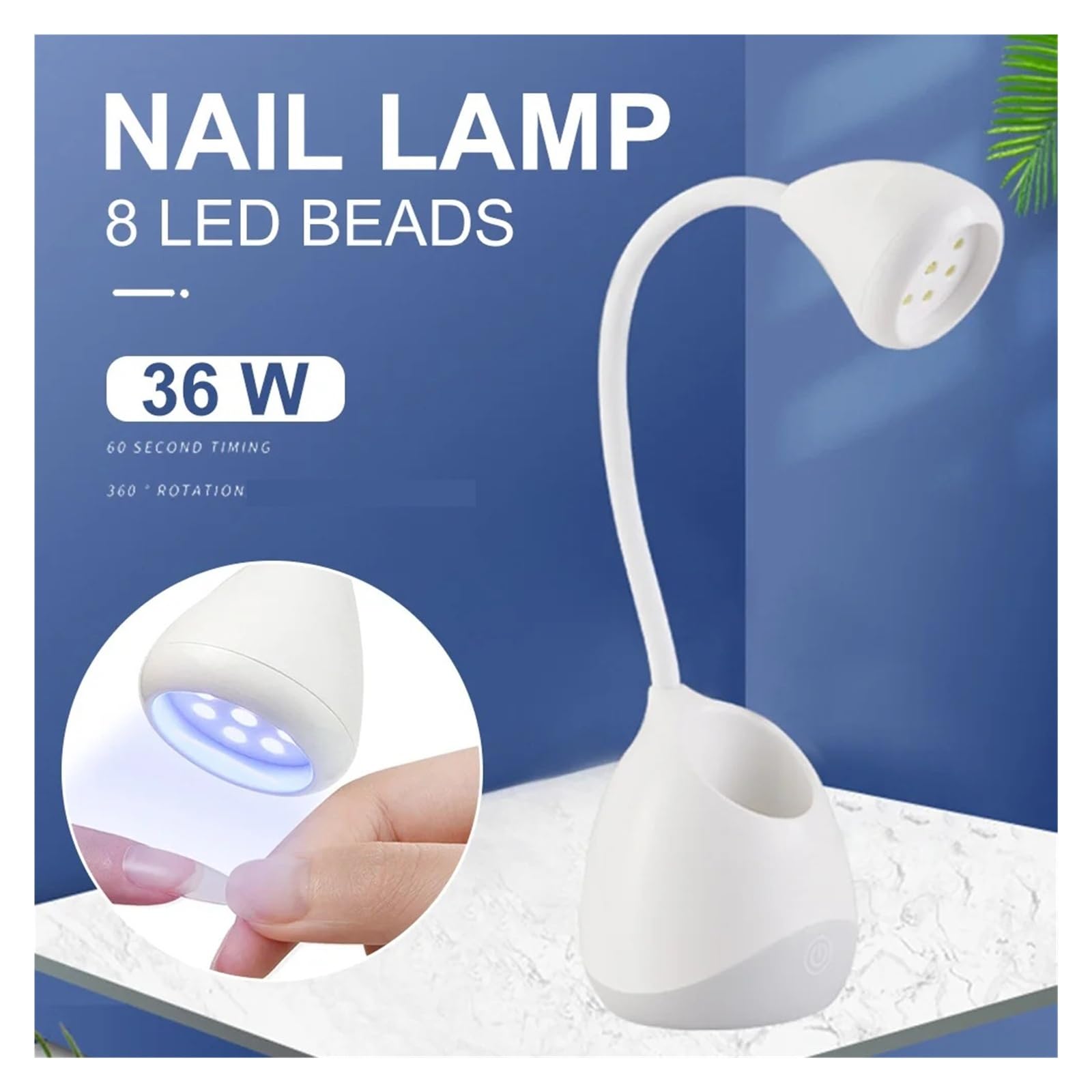 lámpara para uñas, Secador de uñas portátil, lámpara secado rápido