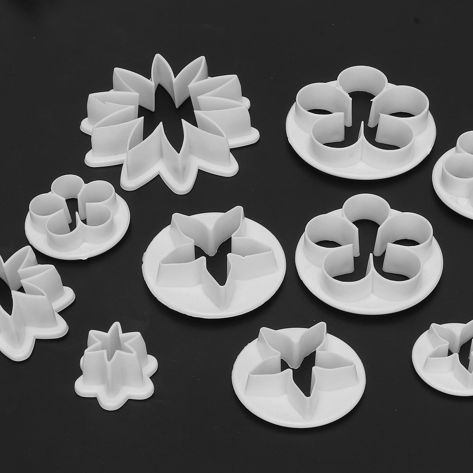 47 moldes para estampación de tartas, fondant, galletas, magdalenas, postres, herramientas de decoración, moldes de fondant, herramientas de fondant, molde para