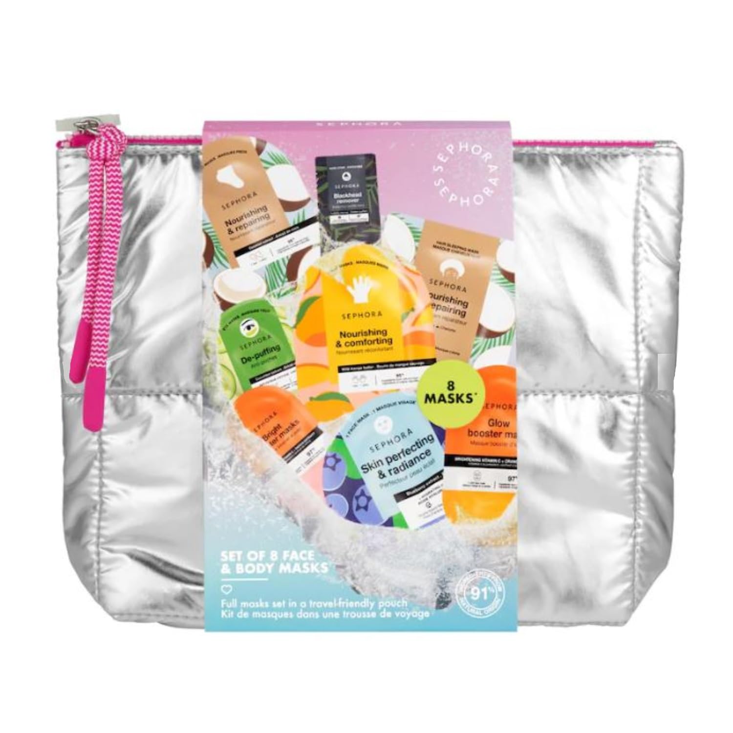 SEPHORAFavorites Moving Lights Collection Limited Edition Set of 8 Face & Body Masks in a Pouch