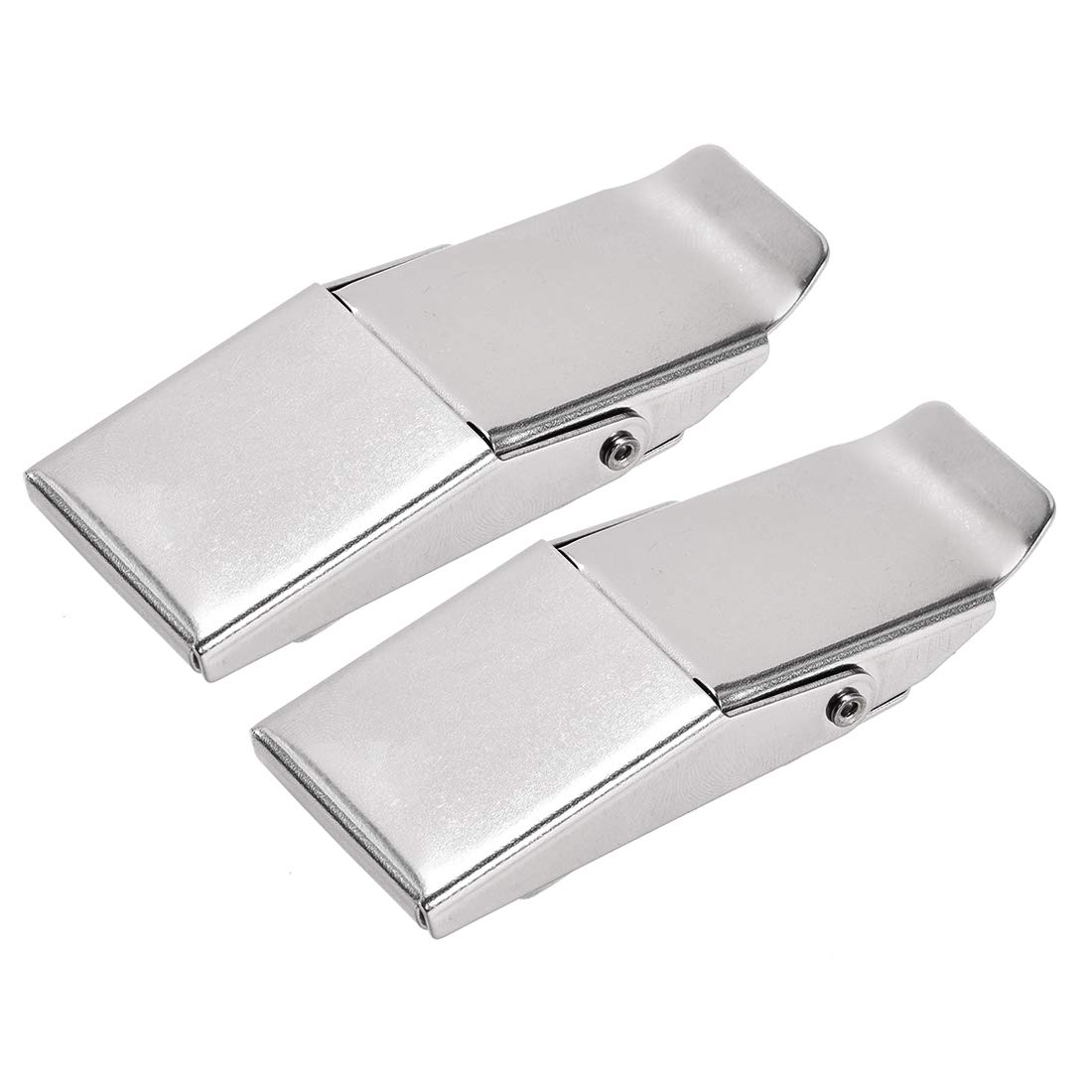 uxcell 3.01-inch SUS304 Stainless Steel Concealed Draw Toggle Latch Clamp for Case, Toolbox, Cleaner - 2 Pcs