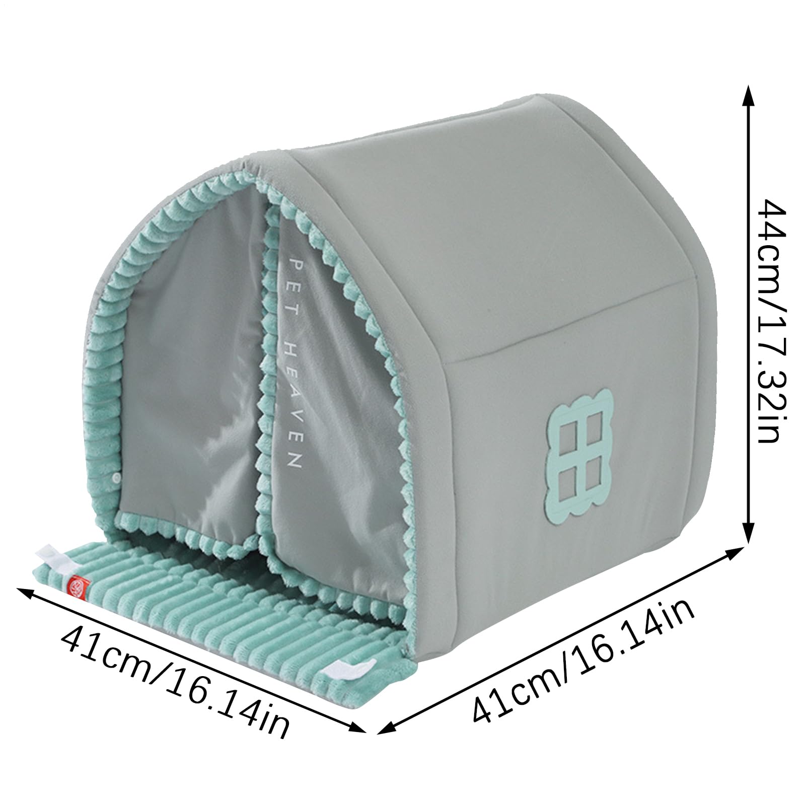 Tienda Interior para Perros - Casa de Cachorros de Invierno cálida | Cama Cerrada para Gatos, Perrera de Cuatro Estaciones VOR Mascotas con Materiales hipoalergénicos | de Descanso con Puerta pa