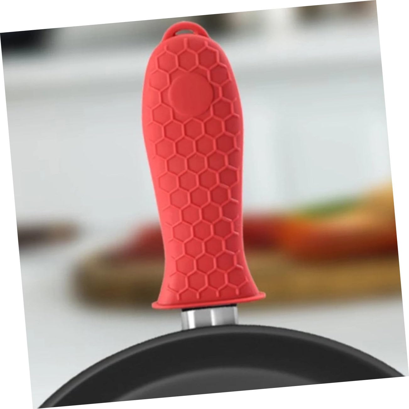 Cabilock 3pièces Housse De Poignée De Casserole Anti-brûlure Antidérapante Et Légère Lot De Manchons Silicone Souple Pour Protection Thermique