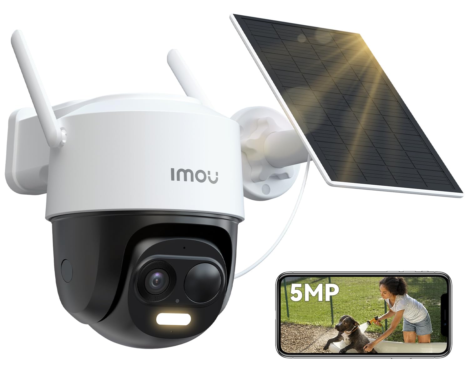 Imou 2023 3K 5MP C&aacute;mara Vigilancia WiFi Exterior Con Visi&oacute;n Nocturna En
