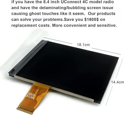 Miniatura 7 de 17-22 Reemplazo 8.4 Uconnect 4C UAQ Monitor LCD Pantalla táctil Radio Navegación Nuevo OE Reemplazo para Dodge RAM Jeep Chrysler 2017 LA084X01(SL)