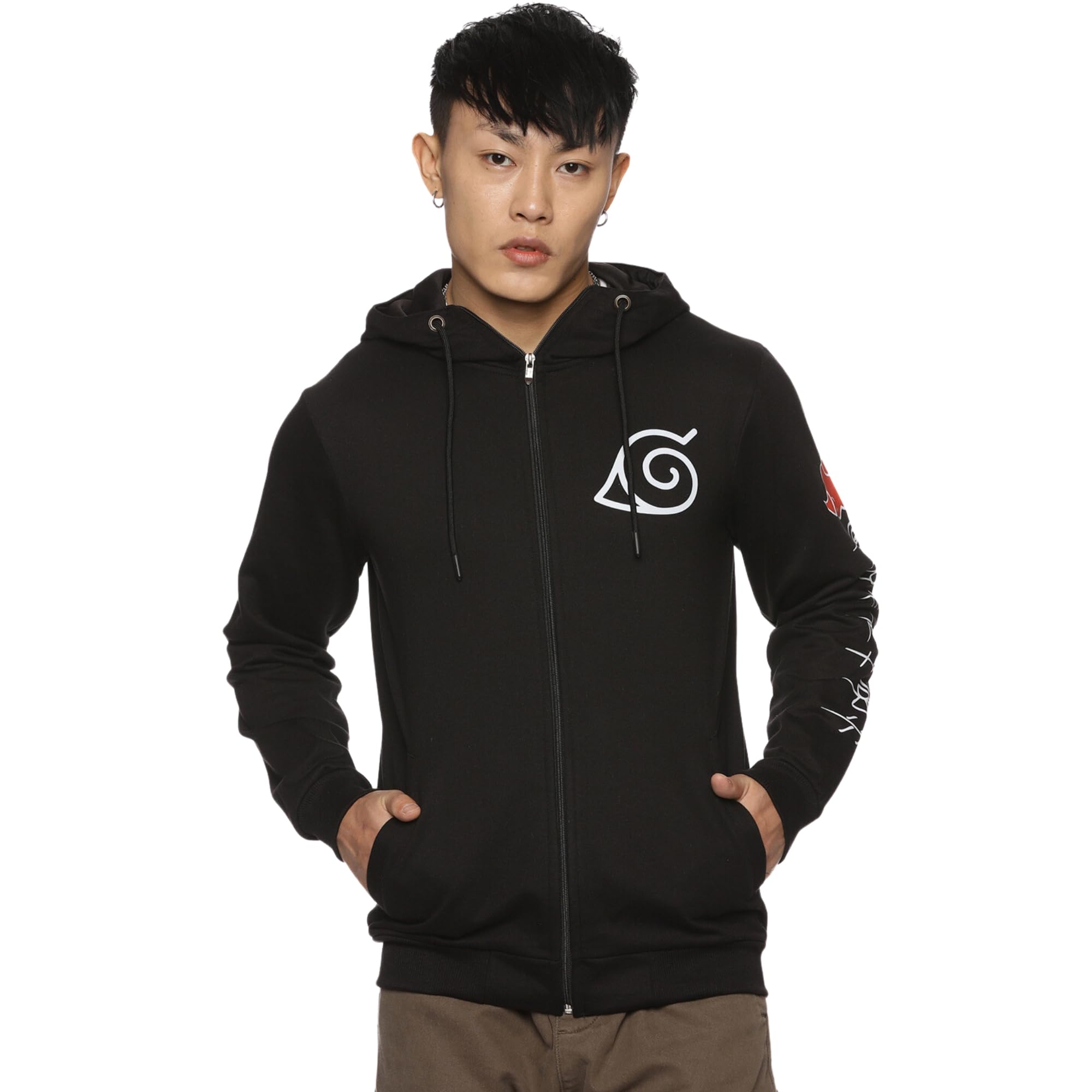 Fans ArmyNaruto Printed Akatsuki Anime Full Sleeve Regular Fit Cotton Hoodie