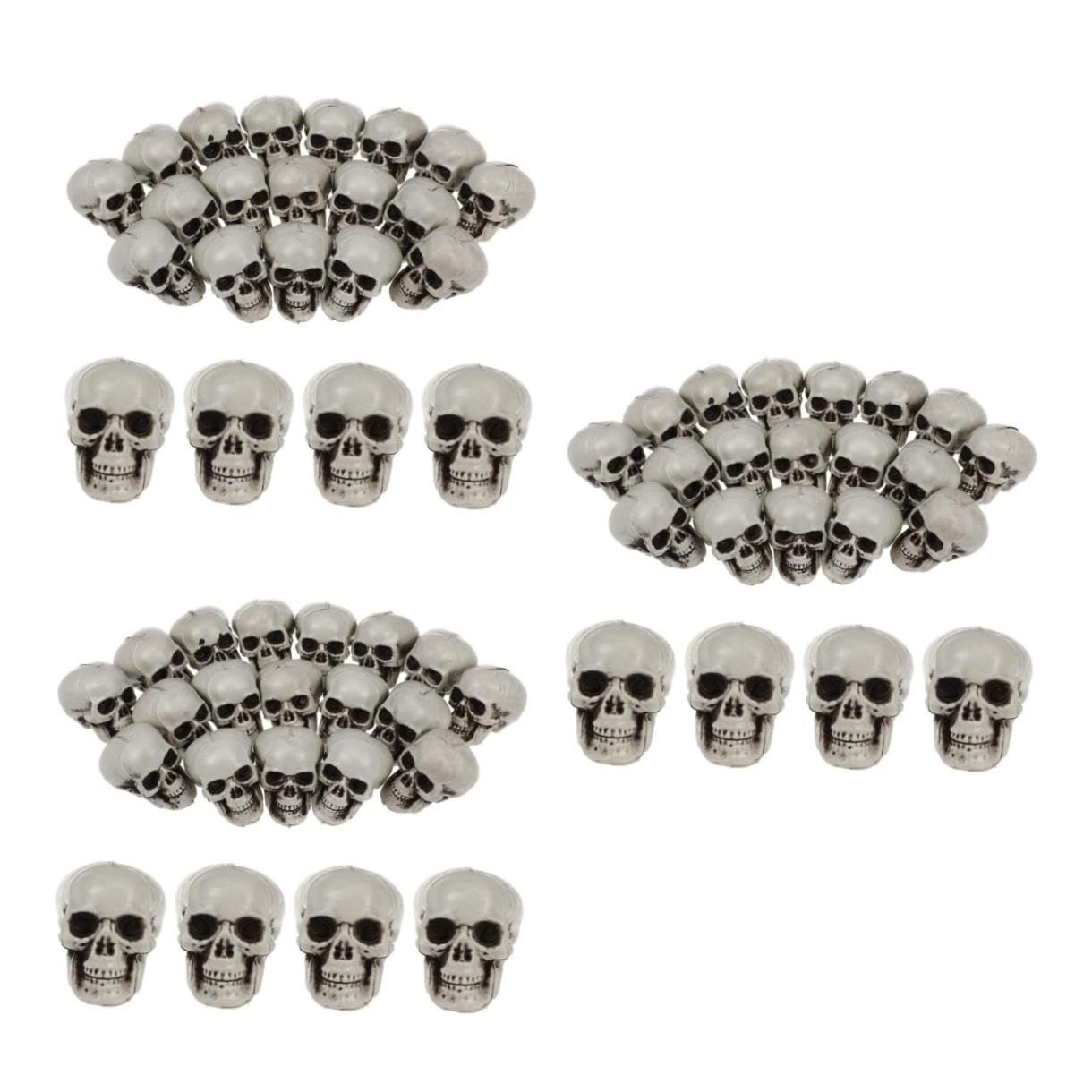 BESTonZON 54 Pezzi teschio di halloween party halloween decorazione halloween scheletro di halloween snodabile scheletri di Halloween decorazioni torte decorazione casa decorazione scheletro