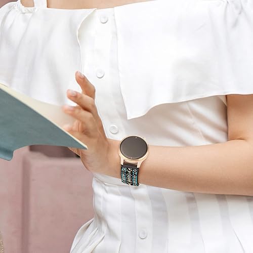 Miniatura 6 de Bolesi Paquete de 3 correas elásticas de nailon compatibles con Garmin VenuVenu Sq2 Plus, correas elásticas de 0.787 pulgadas para Vivoactive 53,