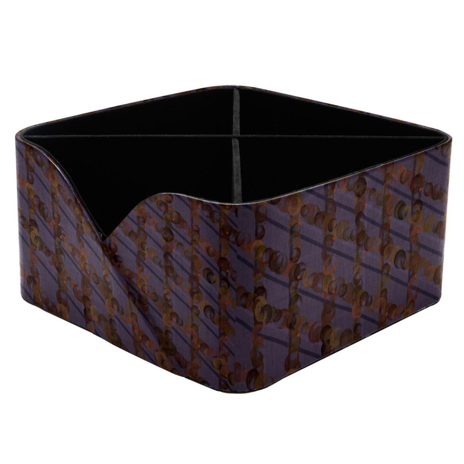 Organiseur de bureau rectangulaire au design écossais et finitions soignées