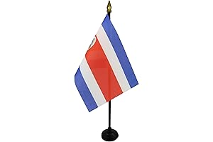 Costa Rican Desk Flag 15 x 10 cm