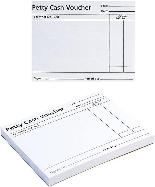 Q-Connect Petty Cash Voucher Pad, 99 x 127 mm , Pack of 10