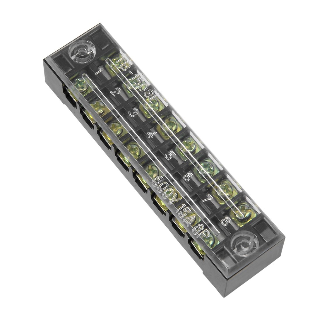 Amazon.com: uxcell Dual Rows 8 Positions 600V 15A Cable Barrier