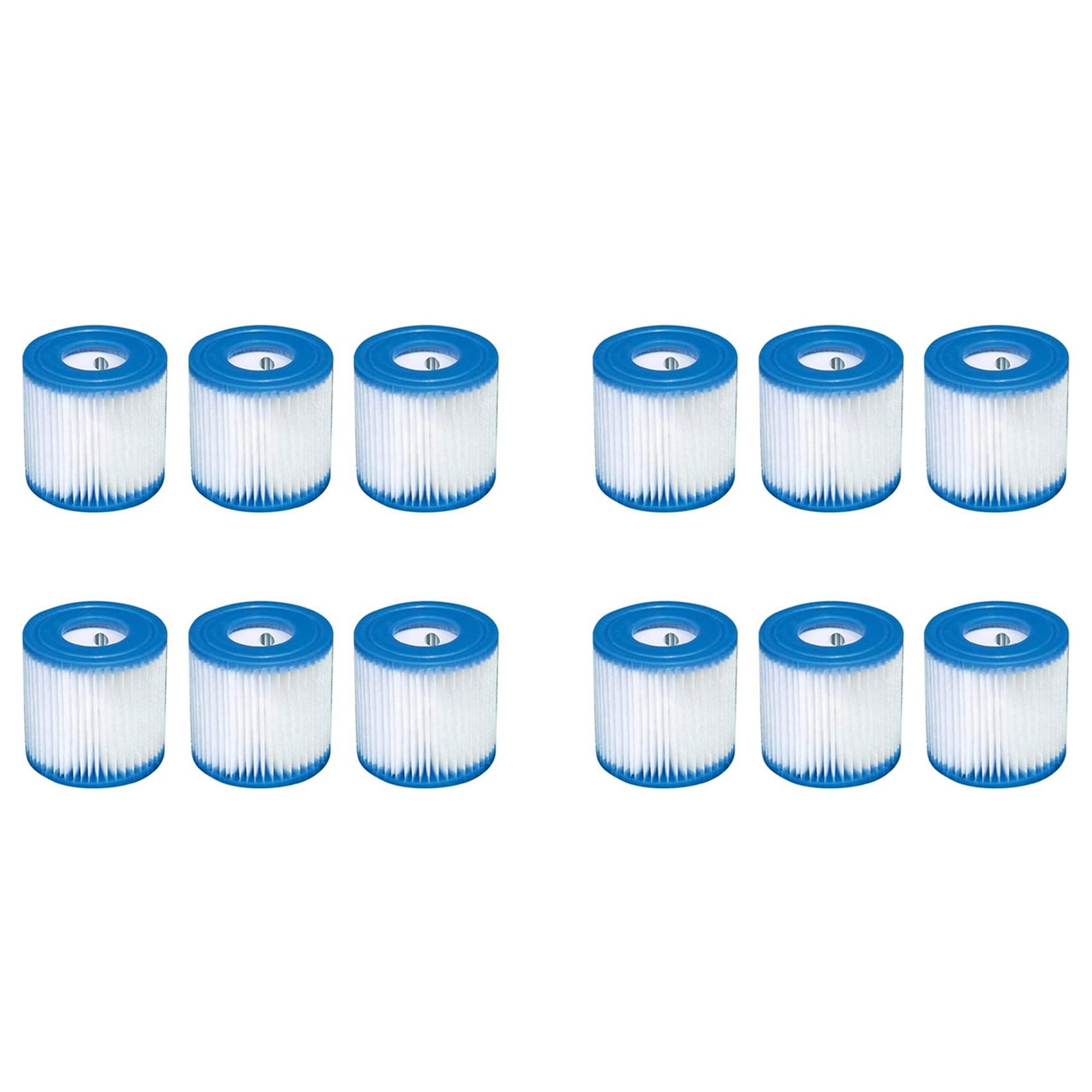 Hndhbfgrt 12Pcs Pool Filter Cartridges 89x79x45Mm Replacement Swimming Pool Filter for Pool Filter Pump Cleaner