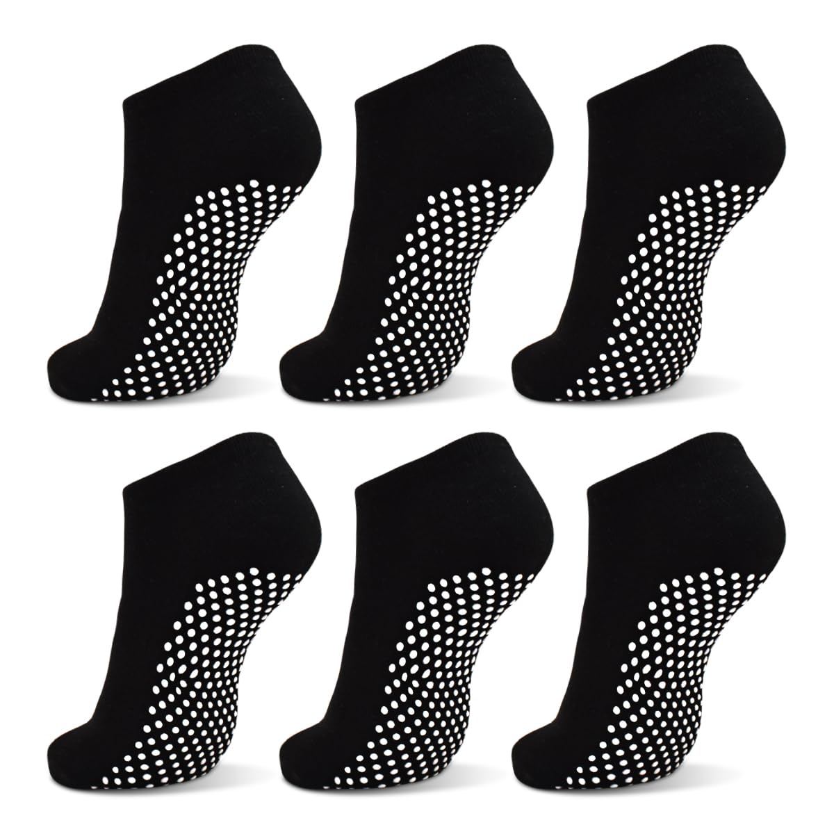 ELUTONG Yoga Socks Non Slip Socks with Grips 3-6 Pairs Non Skid Pilates Ballet Barre Hospital Socks for Women