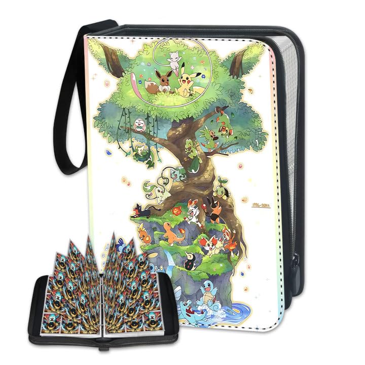 Sammelalbum Groß für Karten, 50 Seiten 900 Karten Kapazität Sammelkarten Album, Karten Sammelalbum 9Pocket, Karten Ordner Hefte, Tragbarer Wasserdichter Kartenhalter Sammelheft, Geschenk für Kinder.