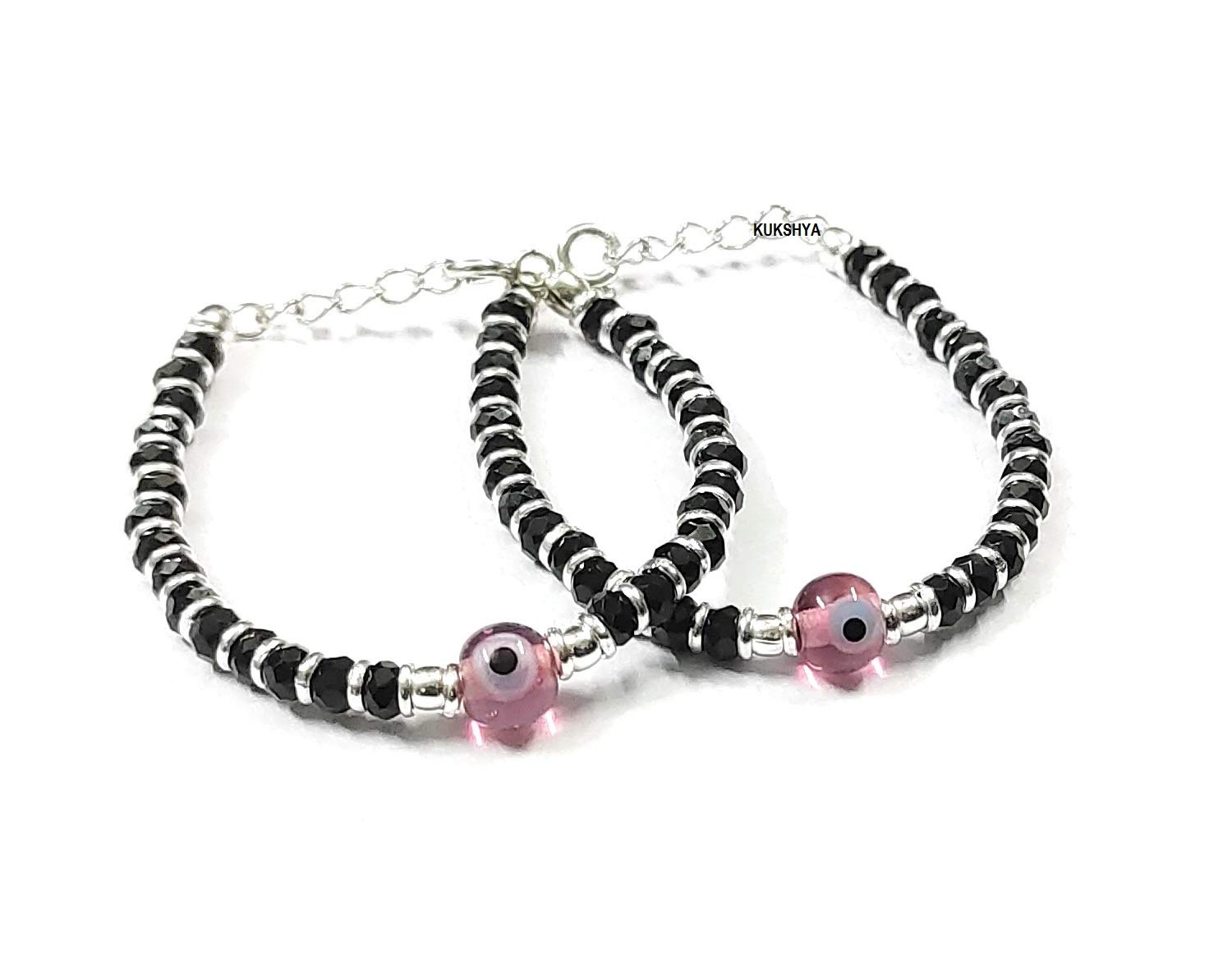 See full amazon price history chart for KUKSHYA JEWELLERS Exclusive 925 Sterling Silver Pink Evil Eye Nazariya Bracelet with Black & Silver Beads (Crystal) for Baby Boys & Girls KUKSHYA JEWELLERS Exclusive 925 Sterling Silver Pink Evil Eye Nazariya Bracelet with Black & Silver Beads (Crystal) for Baby Boys & Girls (B08WKBKKMQ) Amazon Price History, Amazon Price Tracker