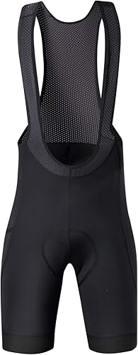 Santic Pantalones cortos de ciclismo acolchados para hombre, pantalones cortos de ciclismo acolchados para hombre, mallas transpirables y ligeras