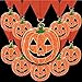 Glitter Halloween Pumpkin Medals Value Pack with Orange Ribbon, 2.25