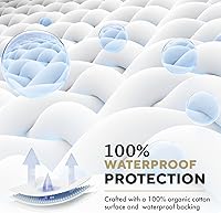 Vista 6 de MATTSHIELD - Kit de 3 piezas para piel sensible, protector de colchón de chinches tamaño King + 2 fundas de almohada Queen con cremallera, parte