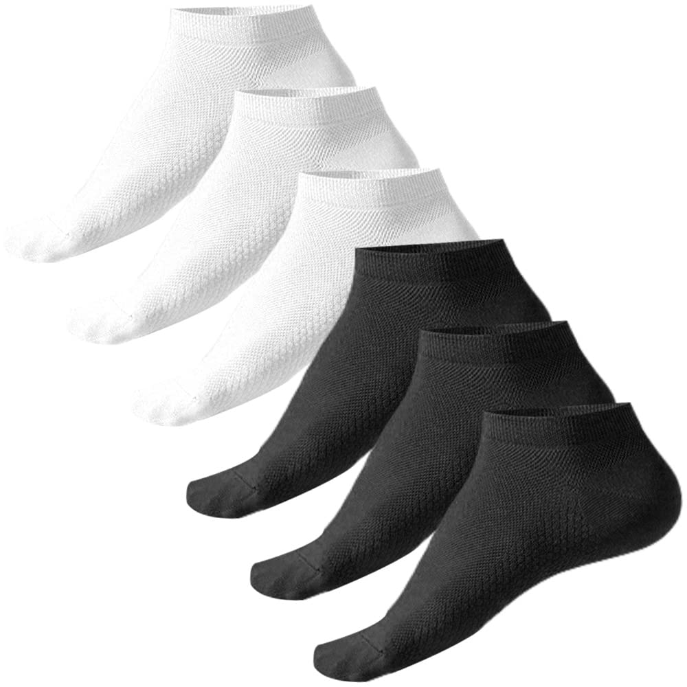 Dress Cici Men’s Liner Socks, Cotton Low Cut Socks (6 PACK)
