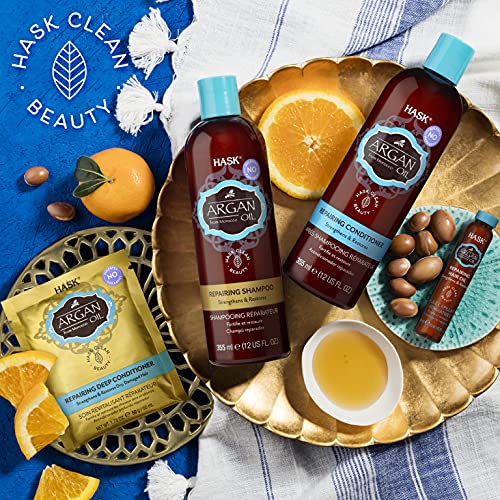 Hask Argan Oil Miracle Damage Repair Cream For All Hair Types, Color Safe, Gluten Free, Sulfate Free, Paraben Free - Pack Of 2 #TOP3