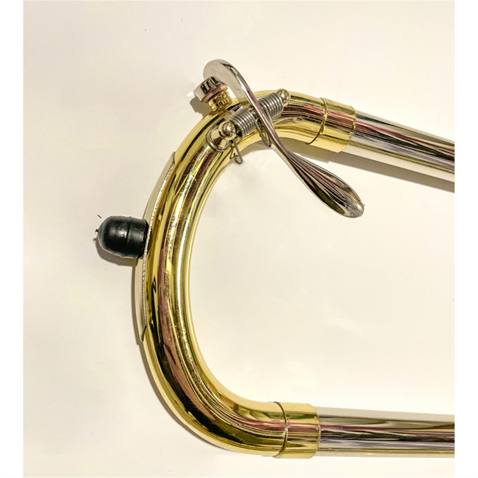Trombone Si Bémol À Fa En Laiton Épais Laqué Or Avec Boîte De Rangement Et Accessoires Trombon e pour Débutants