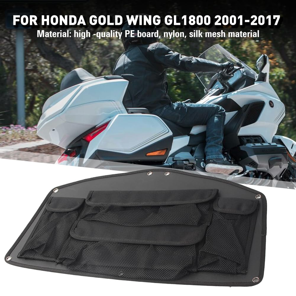 GZYF Motorcycle Trunk Saddlebag Lid Organizer Compaitible with Goldwing GL1800 2001-2017