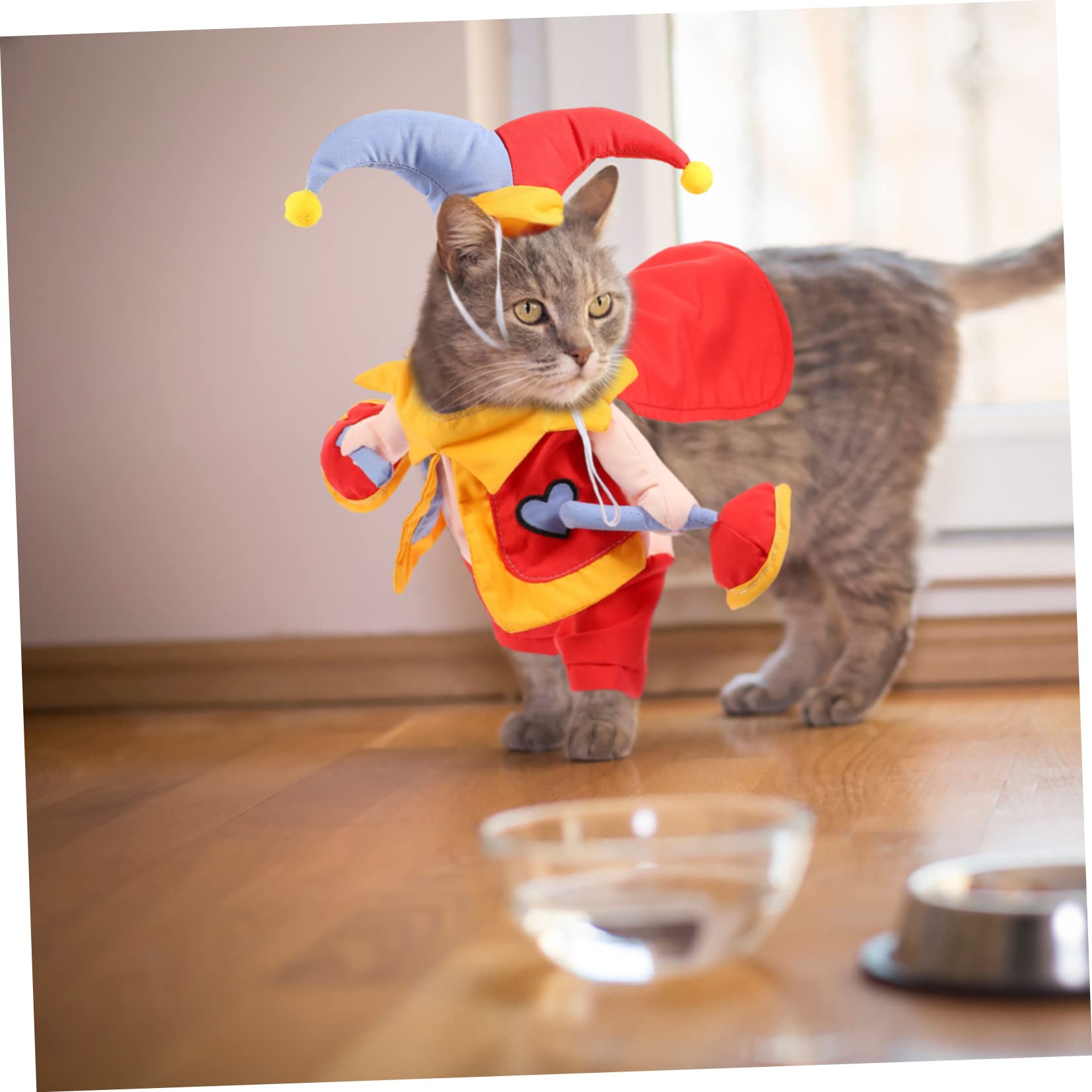 Happyyami 2sets Costume Per Animali Domestici Cartone Cappello Decorativo Per Cani e Gatti Abbigliamento Cosplay Resistente Per Feste e Eventi Completo Per Cuccioli e Gattini
