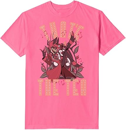 Hot Topic Hazbin Hotel Alastor Thats The Tea Garment Dye T-Shirt Crunchberry MD