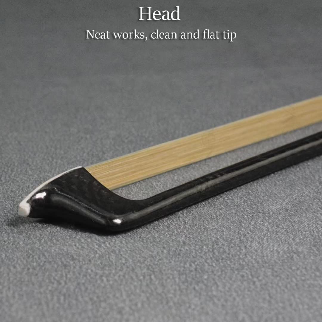 3/4 Größe New Textured Kohlefaser Geigenbogen Violine Geigen bogen Pernambuco Performance Gut ausgewähltes Rosshaar aus der Mongolei