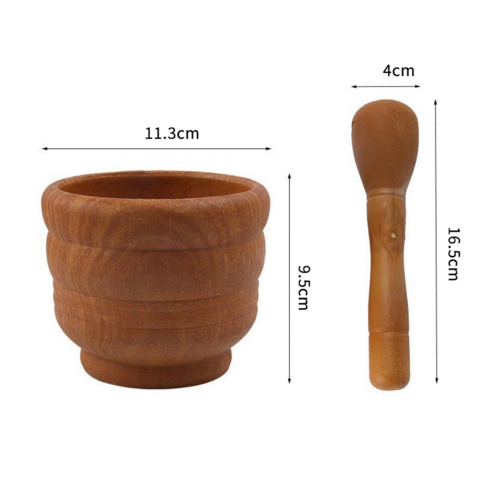 3 Piezas Mortero de con Maja Cuenco para Aplastar Machacador Manual Molinillo de Especias Material PP Grueso Y Resistente Al Desgaste con Base Ele, 5 piezas