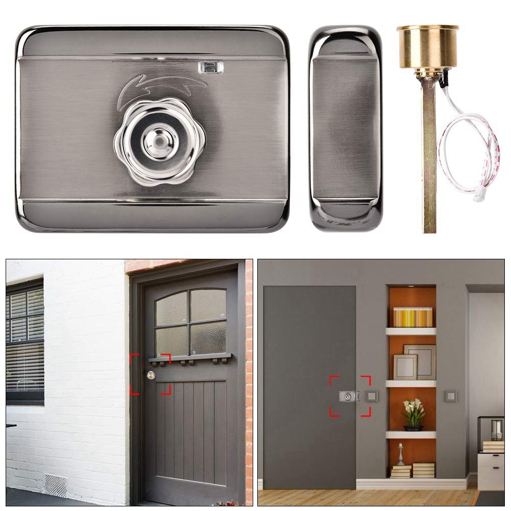 Sonew Elektronisches Intelligentes Türschloss, Elektronisches Sicherheitsschloss mit Einzelkopf, Tür Access Control System Kit
