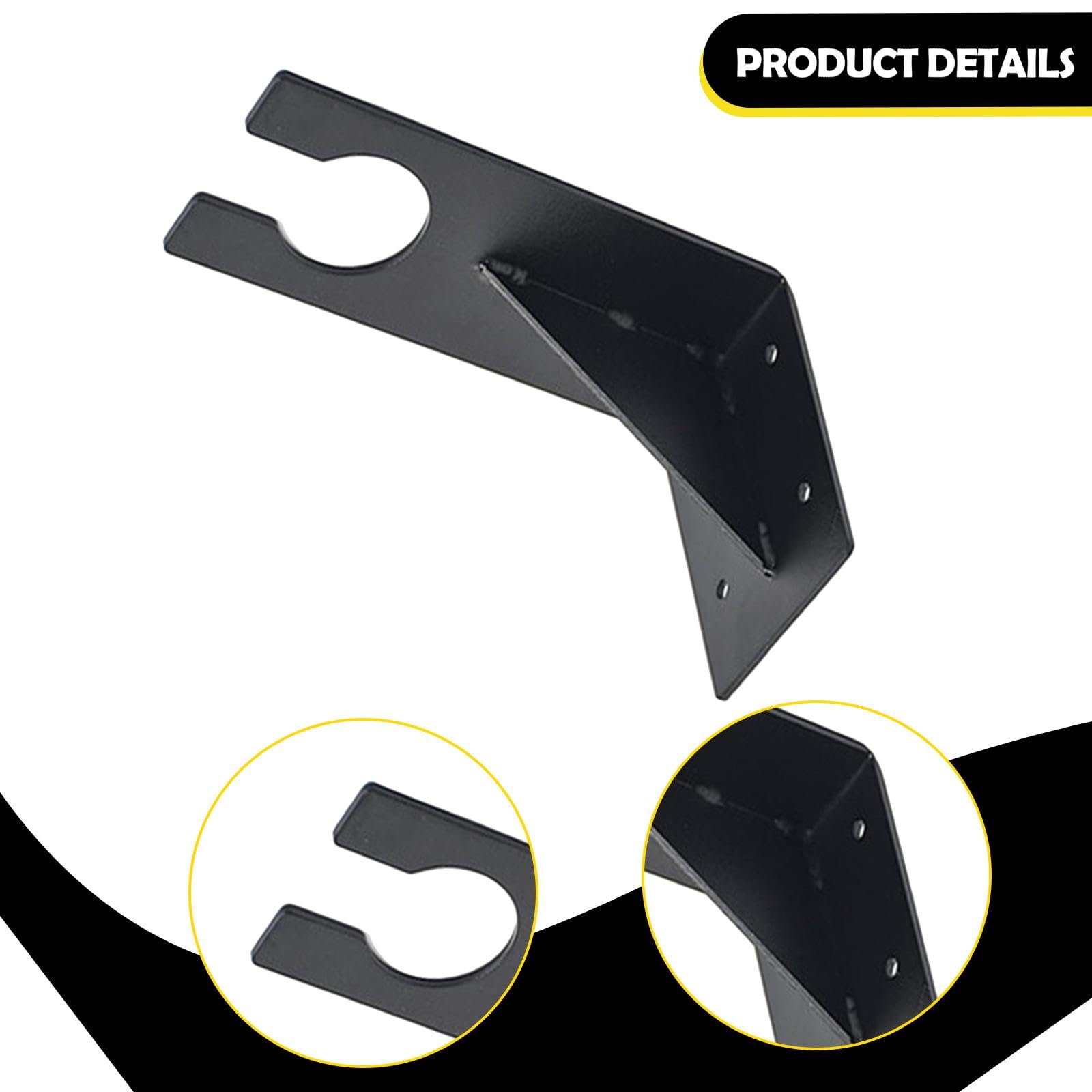 Soporte de pared para cortacésped eléctrico y herramientas, estante de organización de garaje de hierro resistente (8 x 4 pulgadas)