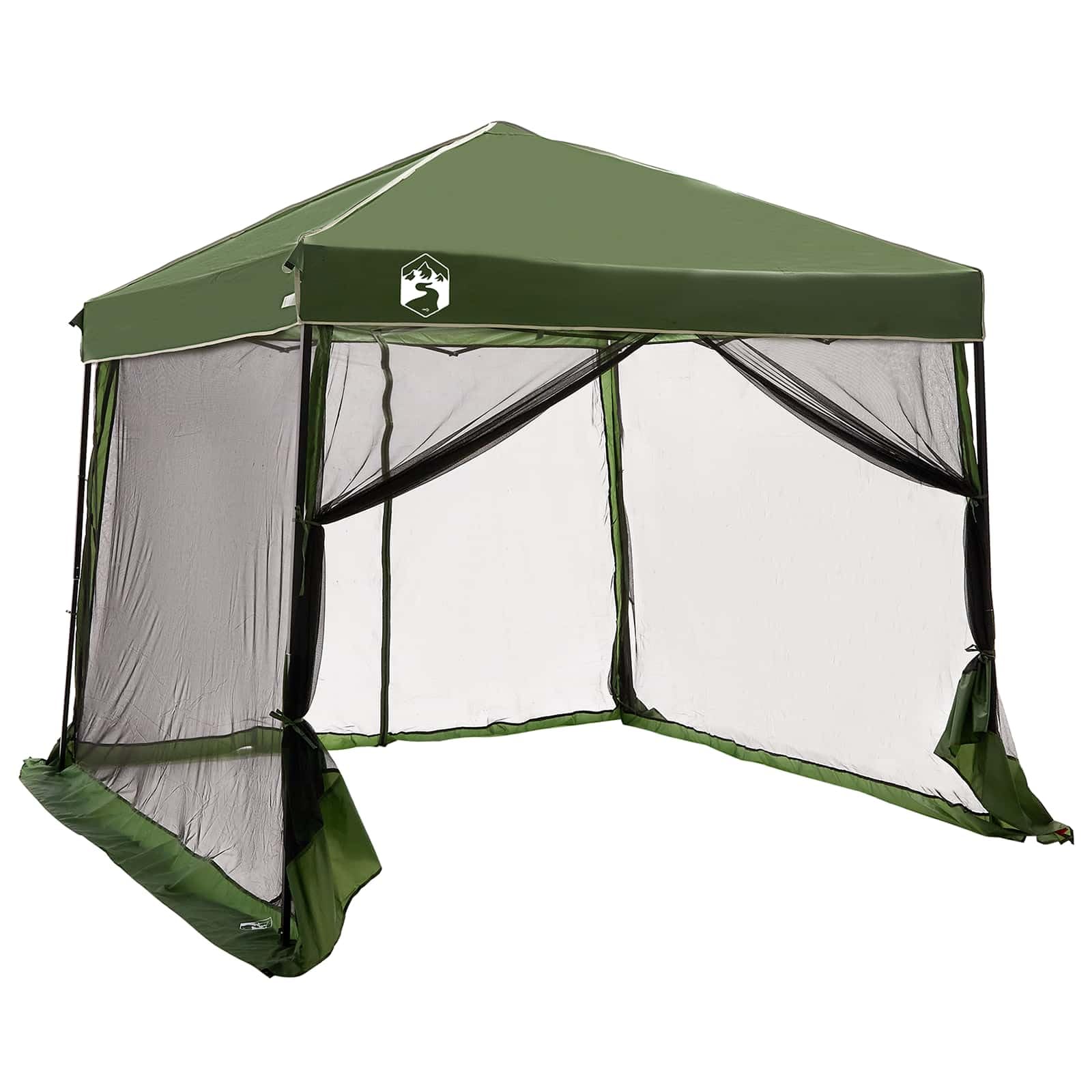 Modernes Campingzelt-Set mit Vordach, 2-teiliges Zelt aus Taffeta und Stoff, Blau, 463 x 280 x 251 cm, für Garten, Terrasse und Outdoor-Events, faltbares Design mit Reißverschluss