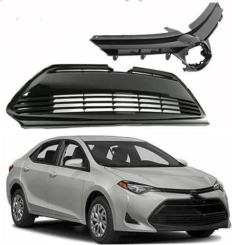 waltyotur Repuesto para Toyota Corolla L LE XLE CE 2017 2018 2019 Rejilla de parachoques superior delantero 5311202730 5311102B00 53111-02B00