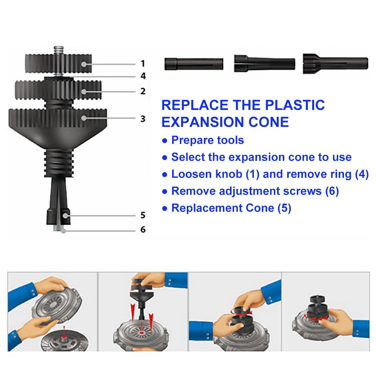 TOPWAY Strumento di Centraggio Frizione Universale per Mozzo Diametro 14-28 mm, Centraggio Frizione per Auto 450031