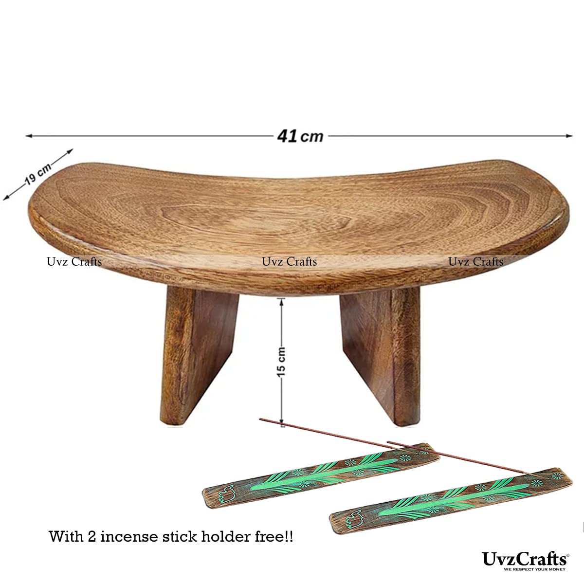 Banc de méditation pliable | Chaise ergonomique en bois Seiza pour posture zen, yoga, prière, portable, Prana, bancs pliables (finition marron antique)