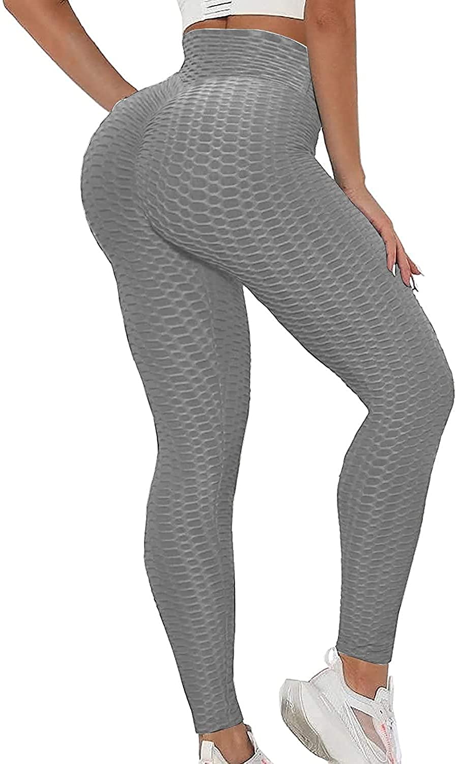 Buy Tiktok Trend Leggings Scrunch Butt Lift Waffle Leggings