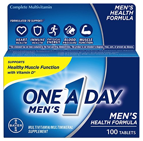 One A Day Men’s Multivitamin, Supplement With Vitamins A, C, E, B1, B2, B6, B12, Calcium And Vitamin D, 100 Count #TOP16