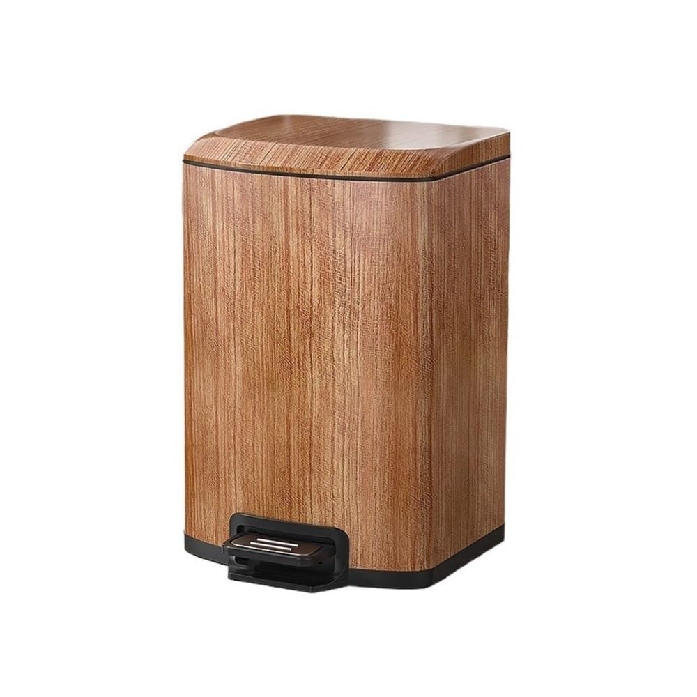 Bidoni della spazzatura, Pattumiera a pedale stile vintage for uso domestico in acciaio inossidabile con coperchio, secchio interno rimovibile,per spazi interni