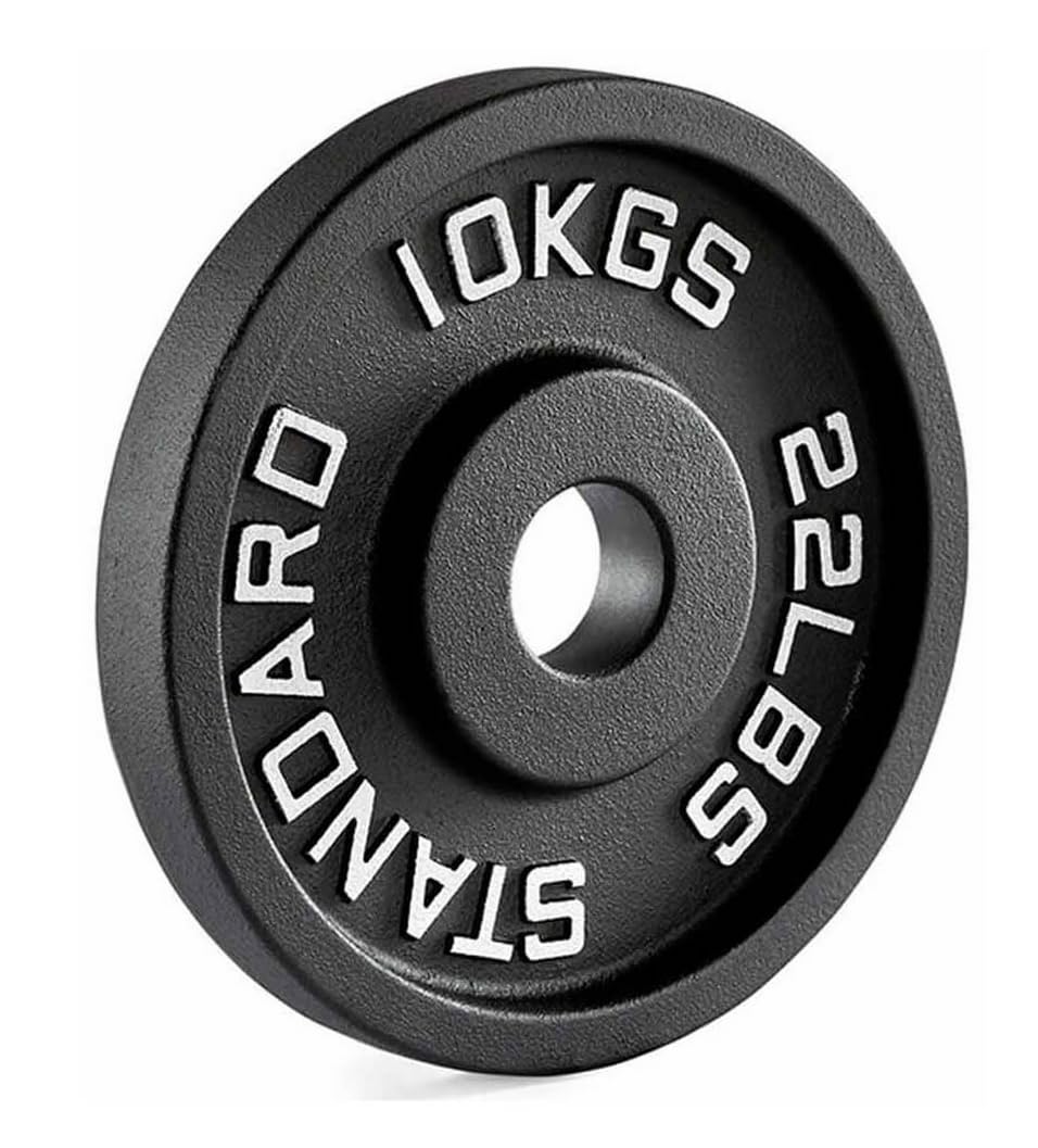 Anilha Olimpica Ferro Old School Peso em Kg e Libras Peso:10kg