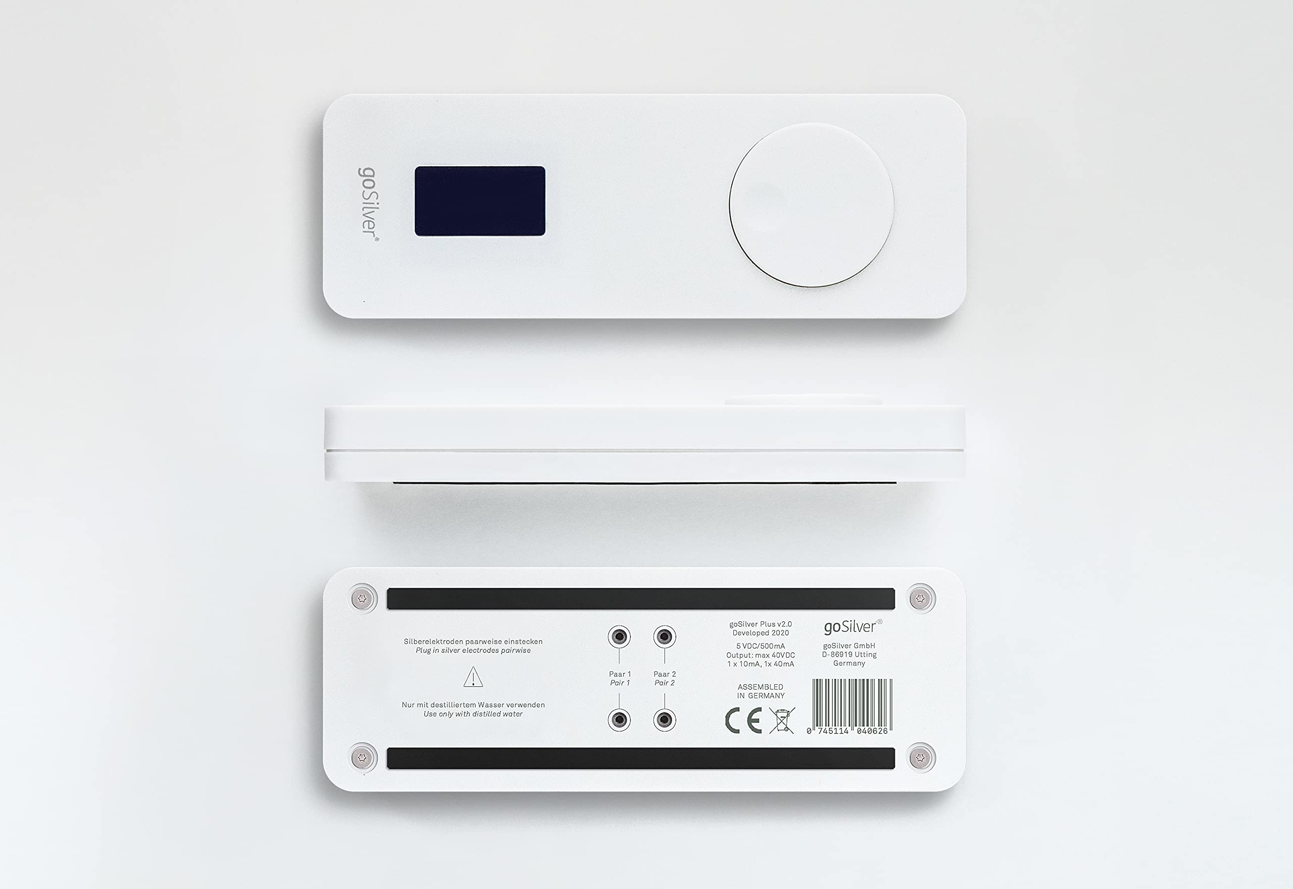 Set Plus – Generatore d'argento con display, completamente automatico (include 1 paio di elettrodi argento)