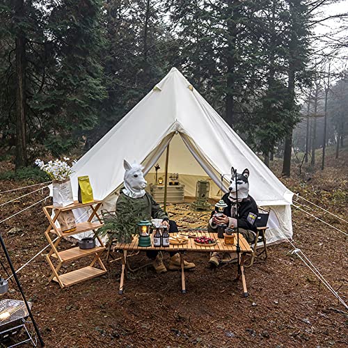 Carpa de camping de lona de algodón resistente para 2 a 8 personas miniatura 7